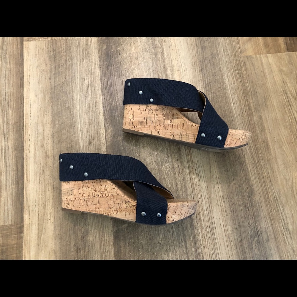 Lucky Brand * Cork Wedges * 7 1/2